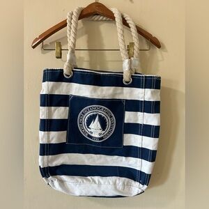 Nautical Striped Tote Bag